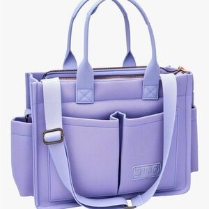 Women's Lavender Canvass Laptop Bag
